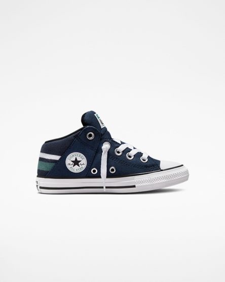 Boys' Converse Chuck Taylor All Star Axel Varsity Club High Top Shoes Navy / White | AU 8E951P